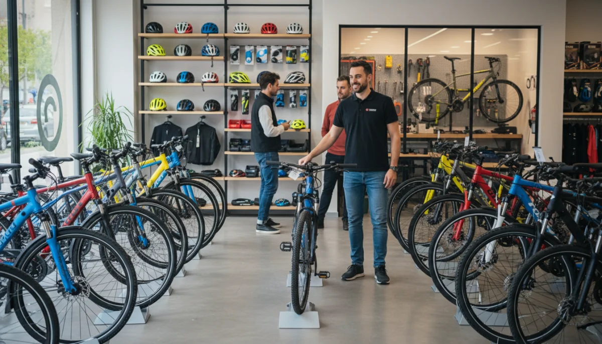 Magasin vélo Montpellier : sélection colorée de vélos neufs et d'occasion.