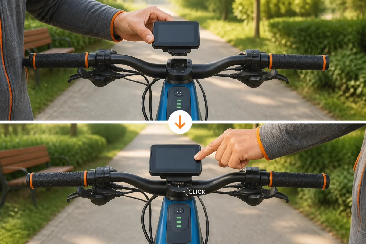 Retrait et remise en place de l’écran d’un vélo électrique Bosch pour résoudre une panne courante