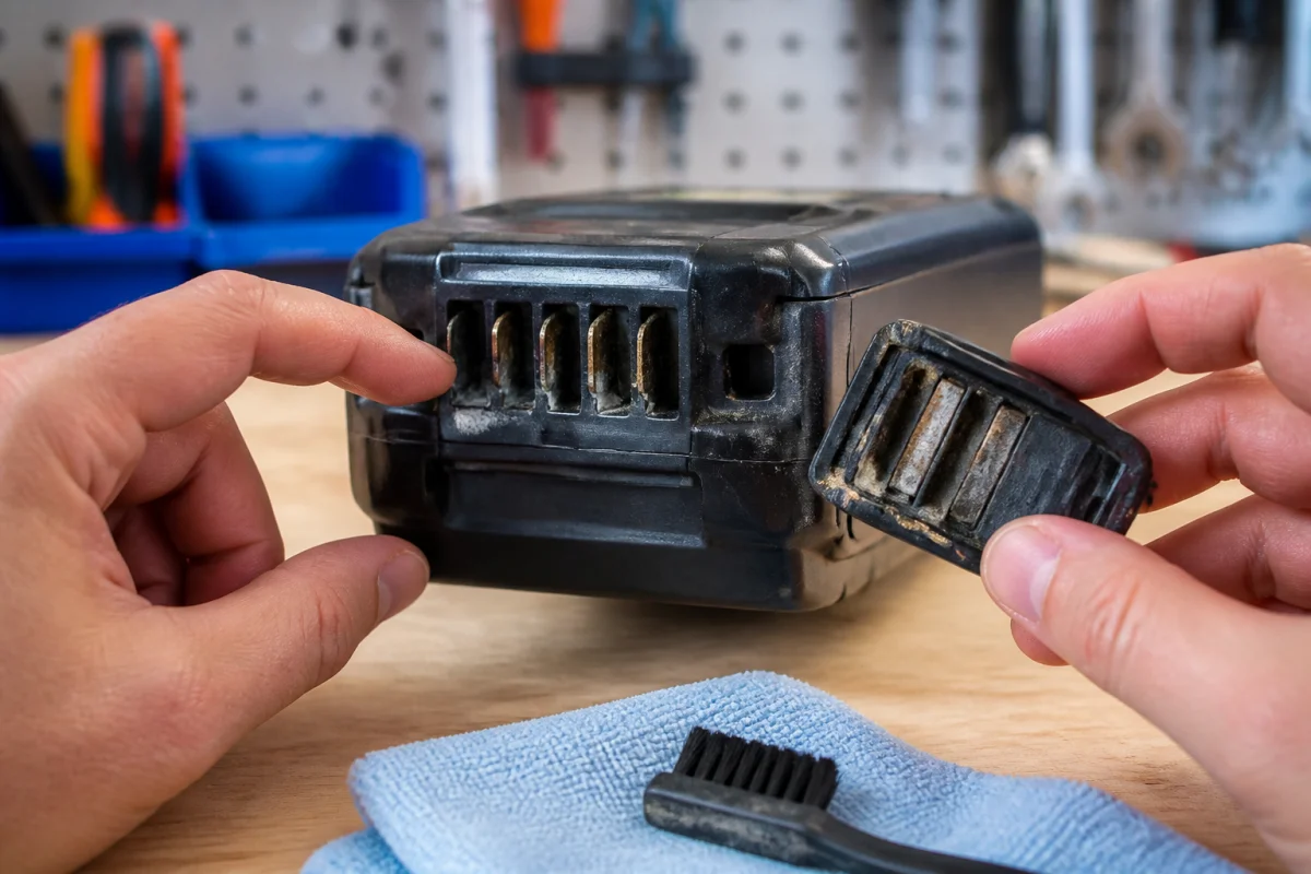 Réparer un faux contact de batterie Nakamura